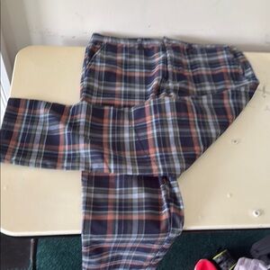 American Eagle Outfitters Blue and Orange Trousers